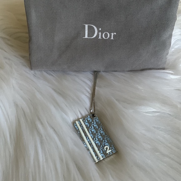 アクセサリー Christian Dior Trotter Silver Necklace Christian Dior Trotter Necklace Silver x Blue Women | eBay